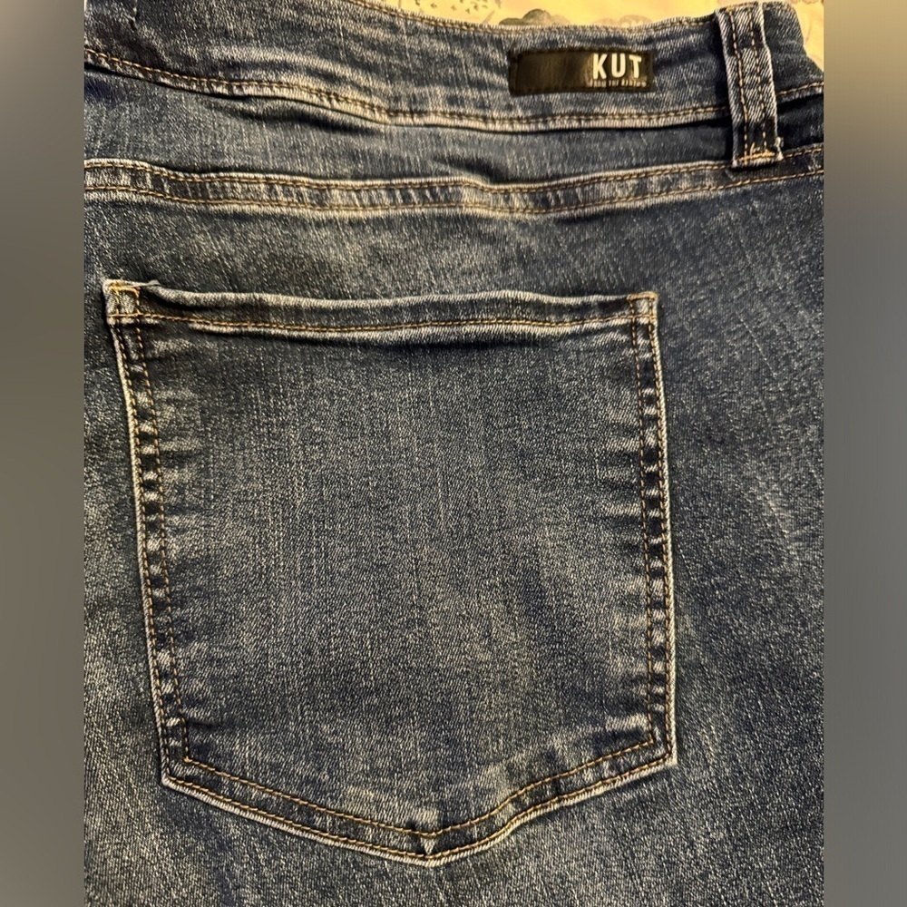 KUT FROM THE KLOTH Donna High Rise Button Fly Fab Ab Ankle Skinny Jeans 20W - Picture 2 of 7